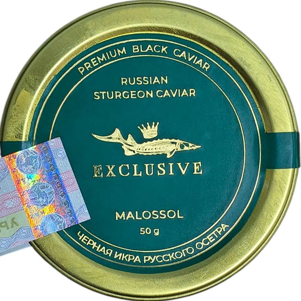 Икра черная осетровая Exclusive 50 гр.