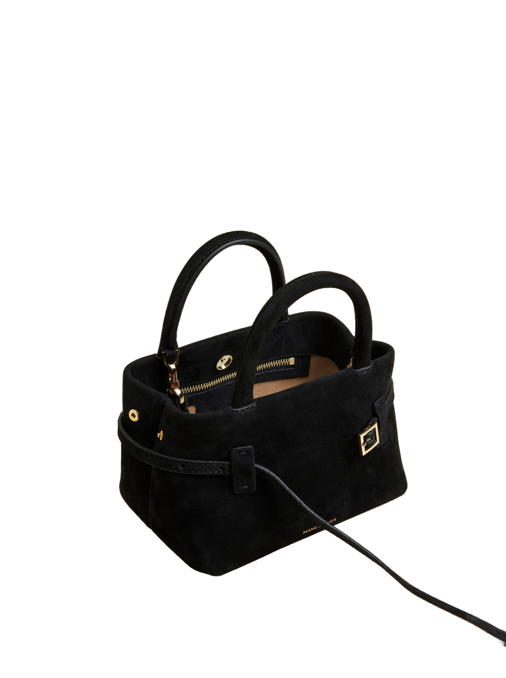 Сумка Manu Atelier Le Cambon 20 Black Suede