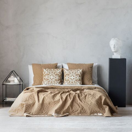 Покрывало на кровать ДАННА (арт. BL02-312-02) - бежевое