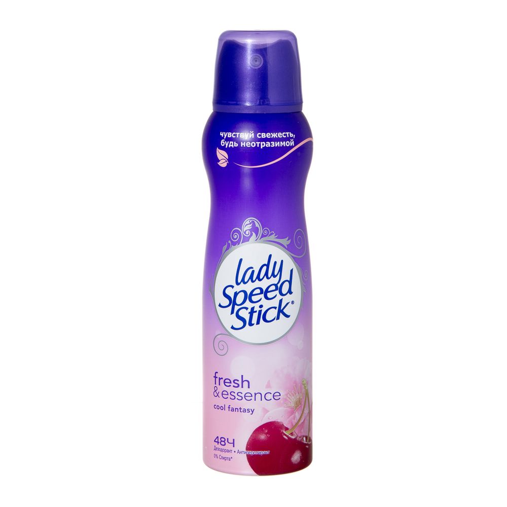 Дезодорант-спрей LADY SPEED STICK Fresh &amp; Essence Cool Fantasy (Цветок Вишни) 150мл