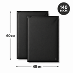 Зип пакет с бегунком 45*60 см черный матовый 70 мкм в наличии