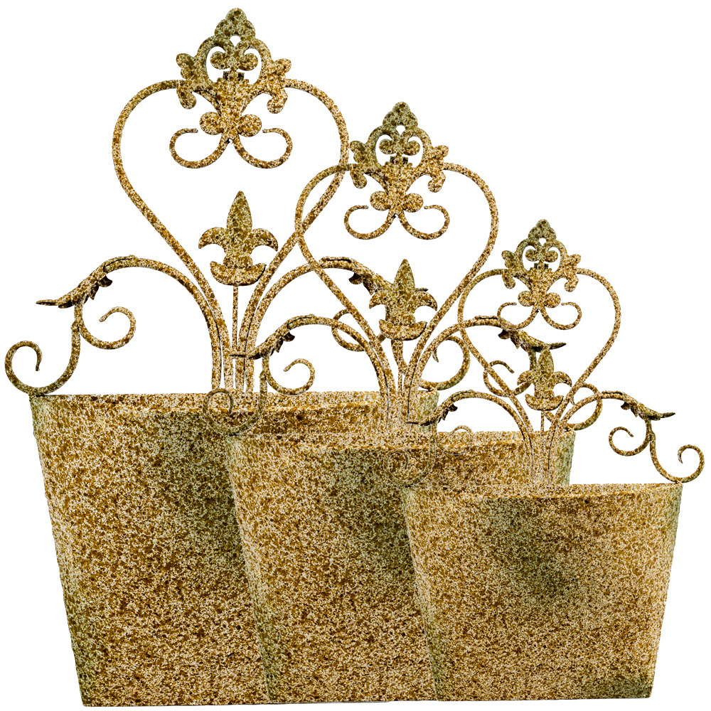 Металлическое кашпо Верментино версия L Объект мечты