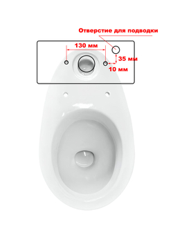 Бачок унитаза Santeri Прайм (130 мм)