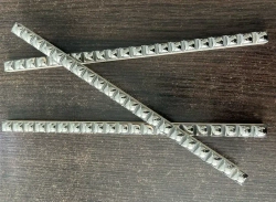 Бордюр бусинка керамическая платина (10 штук)