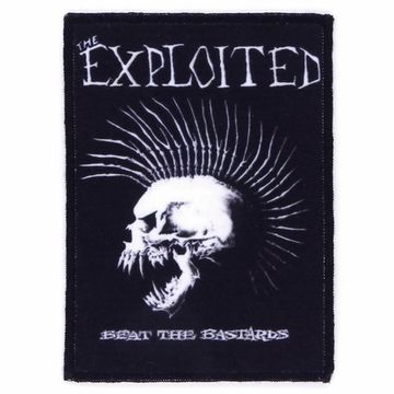 Нашивка The Exploited Beat the Bastards ч/б (699)