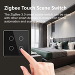 Сенсорный выключатель Zigbee 5CH беспроводной SS5 (на аккумуляторах, белый)