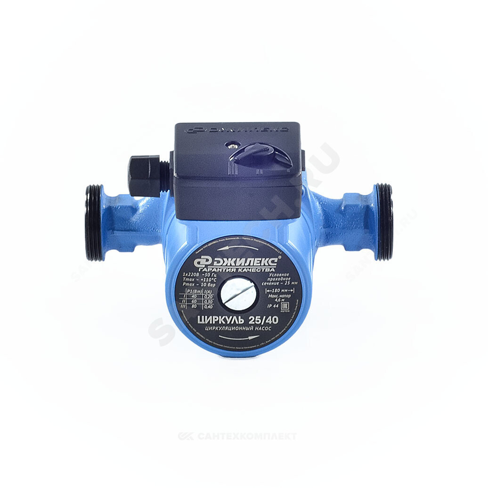 Насос циркуляционный с мокрым ротором Циркуль 25/60 PN10 1х220-240В/50 Гц Джилекс 2560