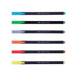 Набор капиллярных ручек 6цв. Deli EQ900-06, 0.45мм, европодвес