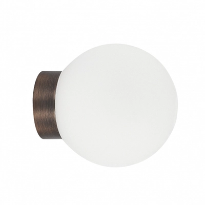 Светильник накладной MUNICH под лампу G9,  опаловое стекло,  основание цвета темная бронза,  D150xH168мм,  IP54