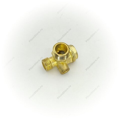Клапан компрессора обратный (вход/выход: 3/8"Н - 1/2"Н, трубка:Вн) [AEZ]
