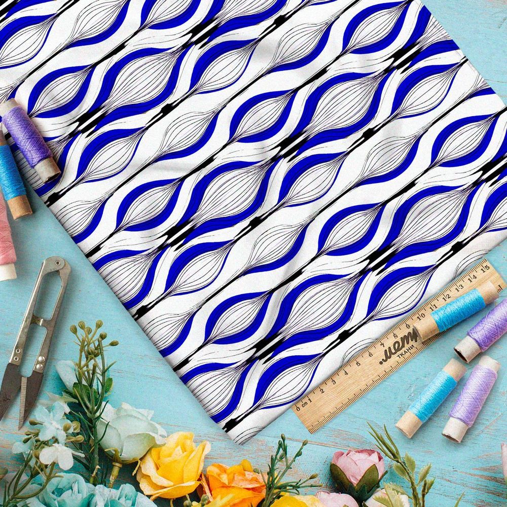 Ткань премиум сатин поющий свет