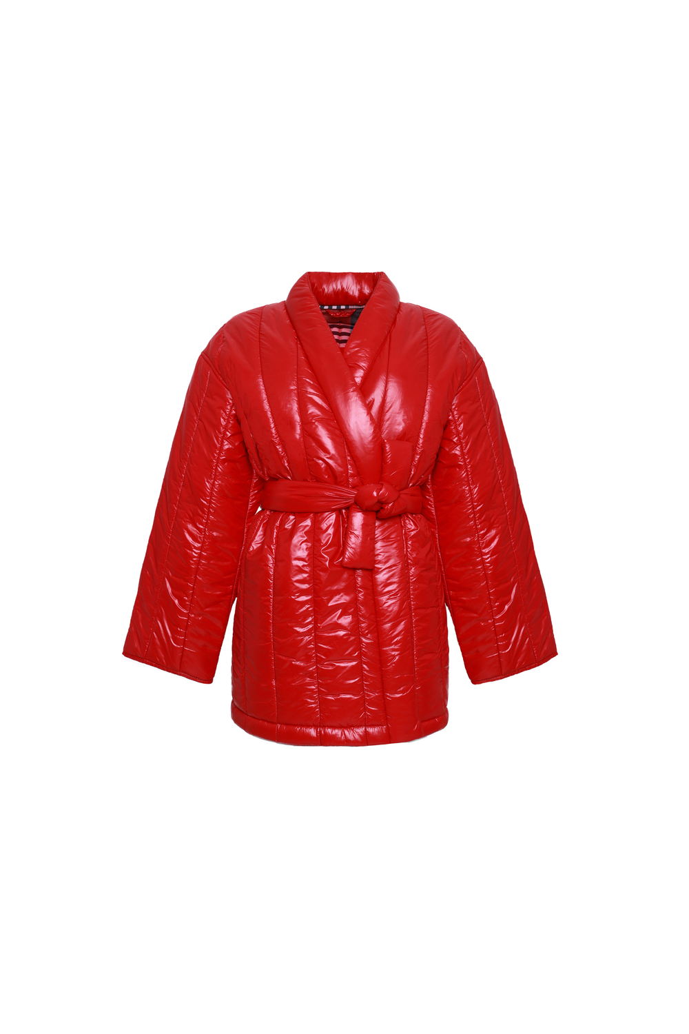 Пуховик - Кимоно укороченный