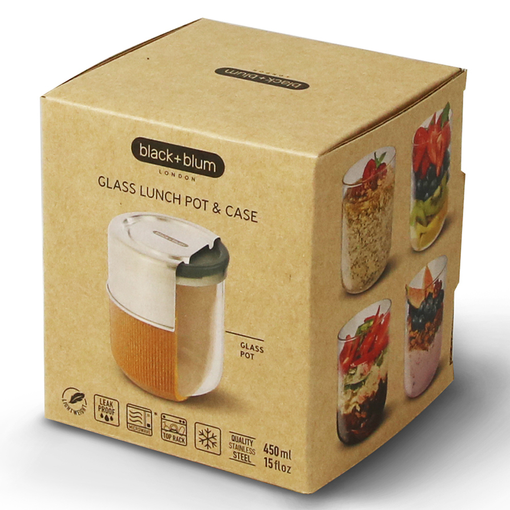 Ланч-бокс glass lunch pot, 450 мл, коричневый