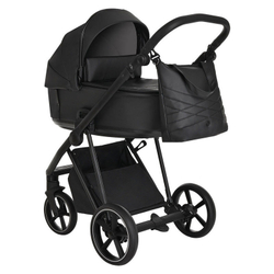 Roan Коляска 2 в 1 Sol Leather Black