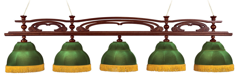 Лампа Венеция 5 плафонов ясень