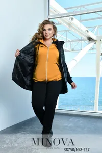 Костюм 8-227-горчица-чёрный Minova