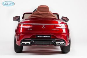 Детский Электромобиль BARTY Mercedes-Benz S63 AMG красный фото №3