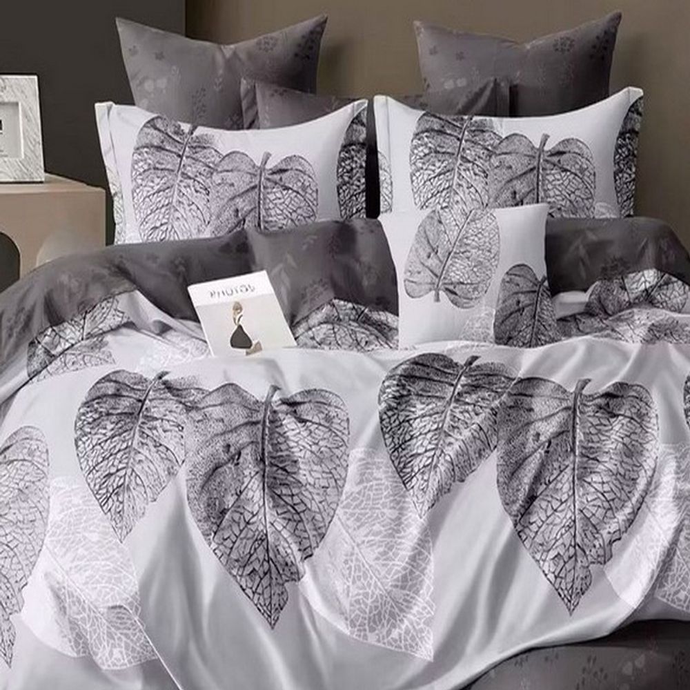 Комплект постельного белья "АВТ. 719", сатин, 100% хлопок, Россия. Пододеяльник на молнии!!!