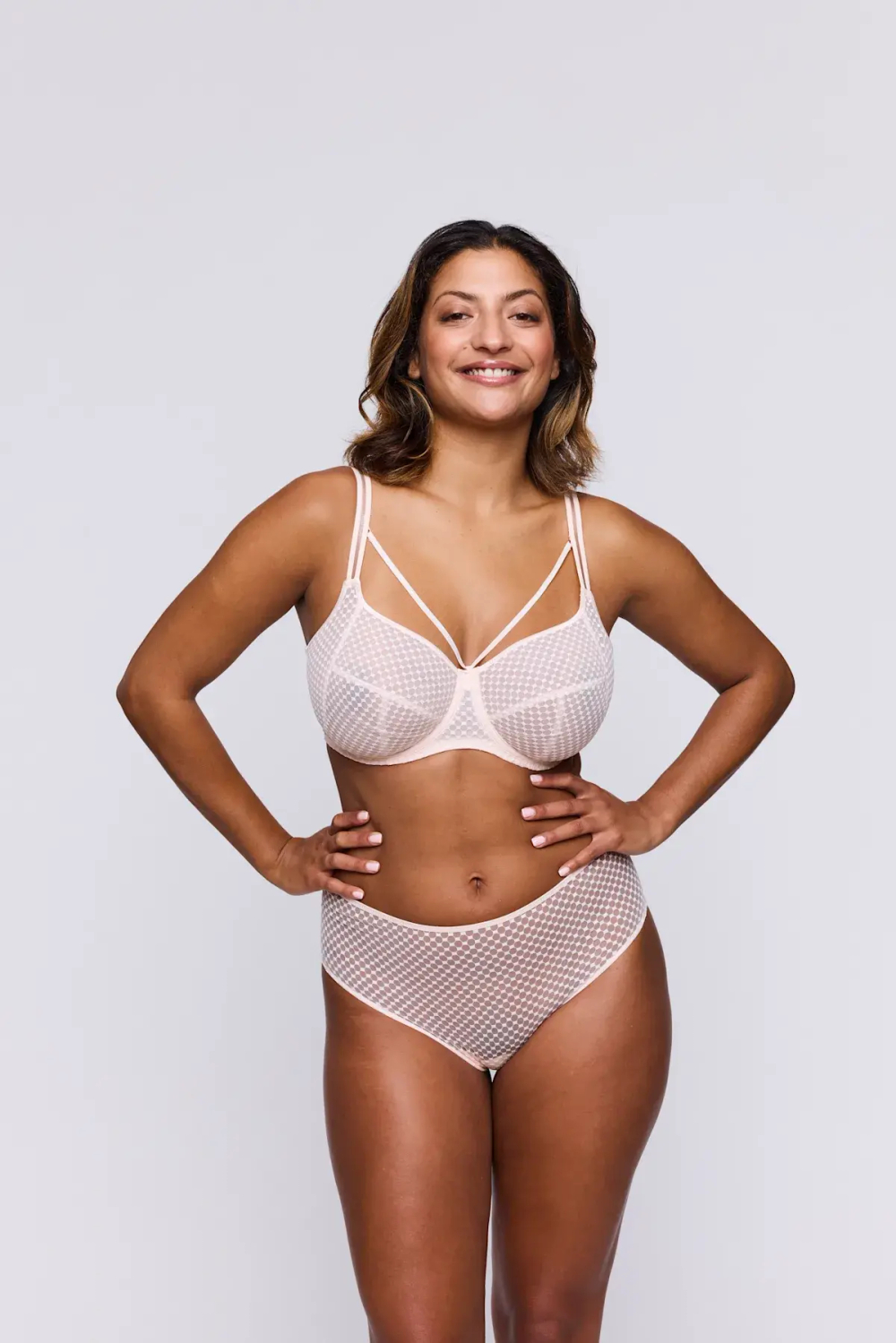 PRIMADONNA Twist Glass Beach Бюстгальтер с полной чашкой, светло-розовый