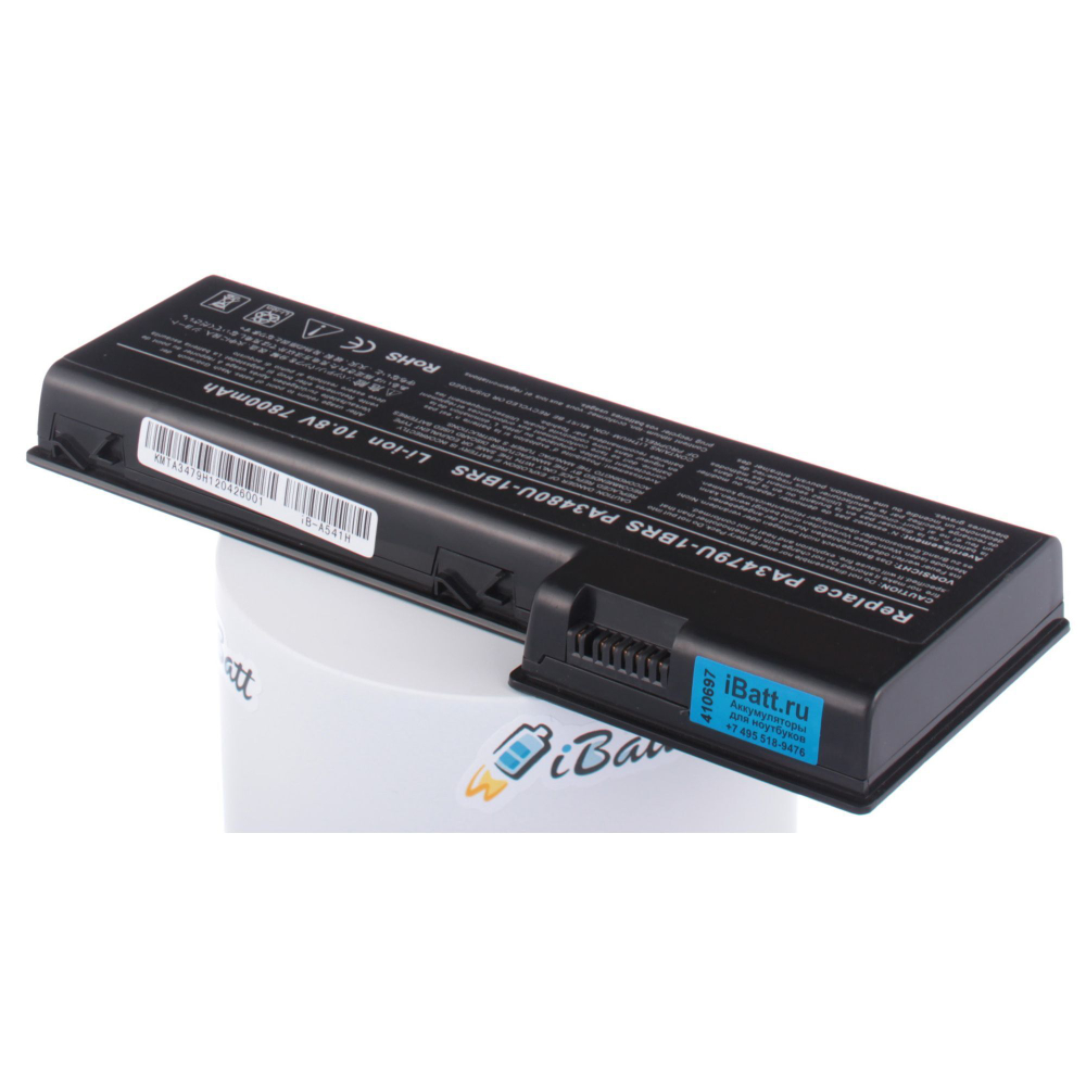Аккумулятор iBatt 7800mAh, для PA3480U PA3480U-1BRS PA3479U PA3479U-1BRS PA3480U-1BAS PABAS078 PA3479U-1BAS