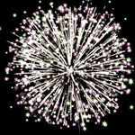 Салют Фейерверк "Лапландия" (19 залпов, калибр 0,8") Огненный цветок