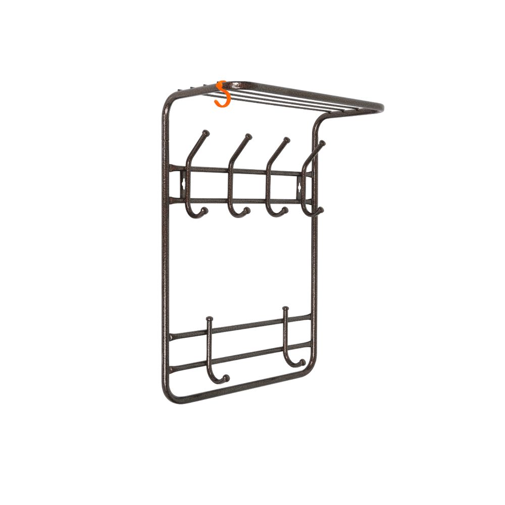 Вешалка 2-х ярусная 40 см черный, ЗМИ