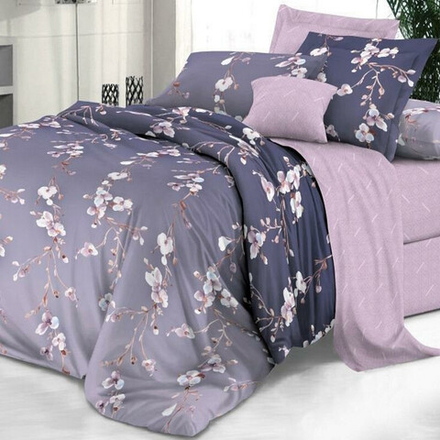 Комплект постельного белья "ВЛ. СИГУРНИ", сатин (твил), 100% хлопок.