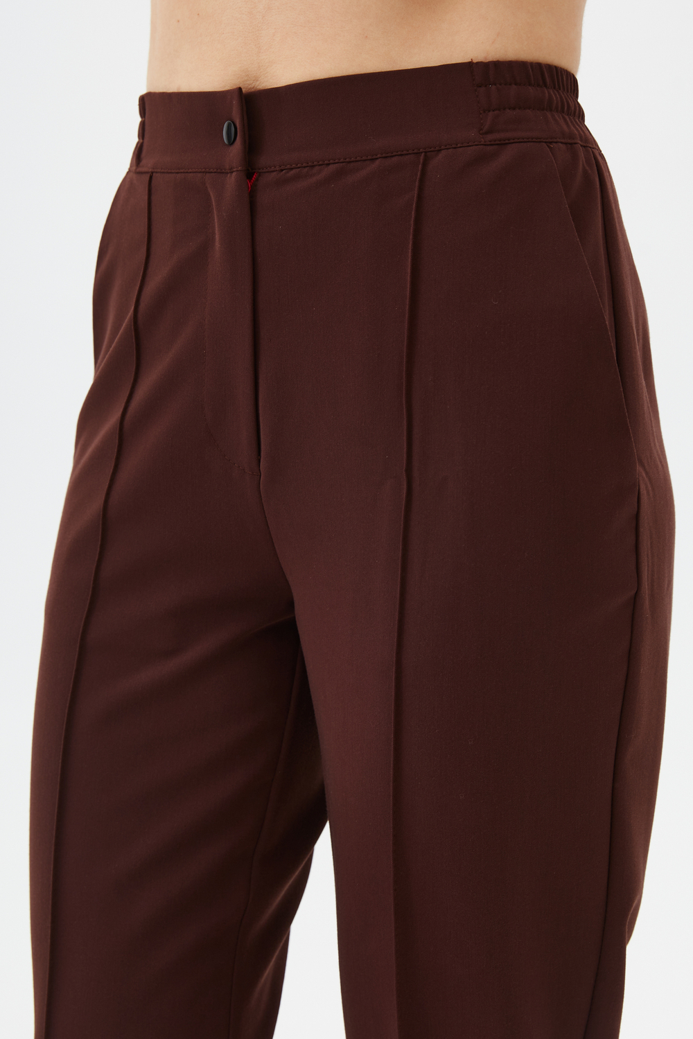 Брюки зауженные медицинские женские Сьют, шоколад