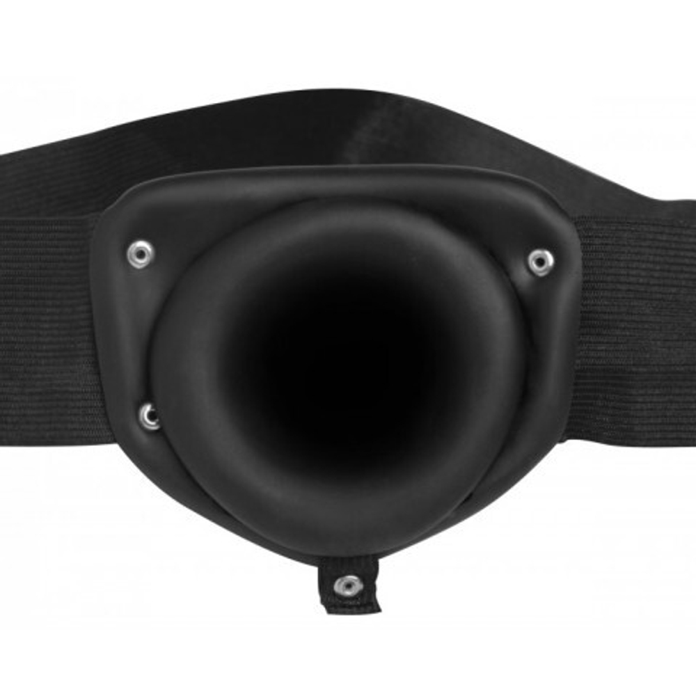 Полый страпон Erection Assist, черный, 15,2 см