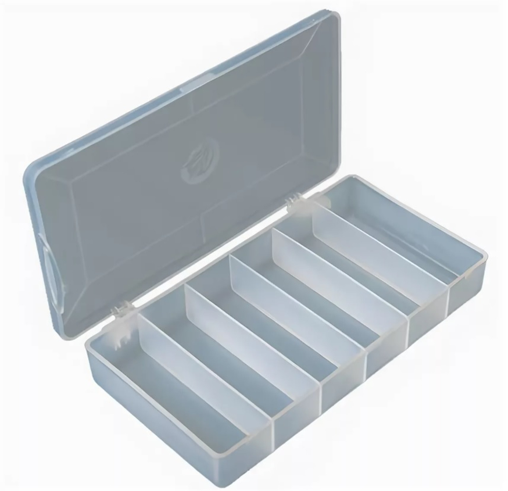 Коробочка рыболовная для твистеров СВ-1 (6 отделений)