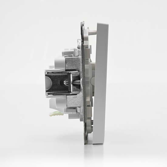 Выключатель кнопочный 1-кл. ArtGallery быстрозажим. клем. механизм лотос SE GAL001315S