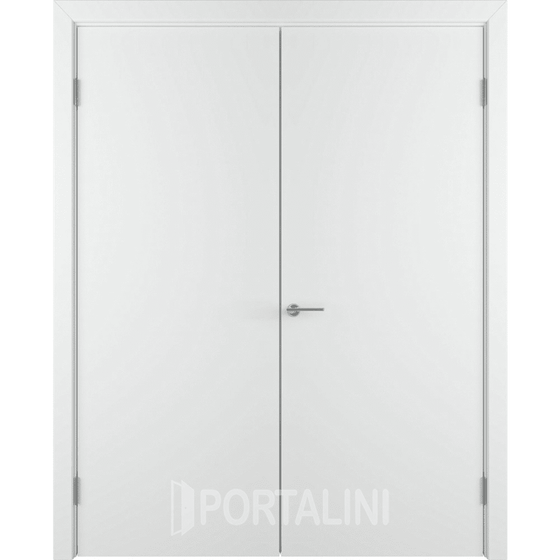 Купить Двустворчатая дверь эмаль VFD Niuta Polar белая глухая
