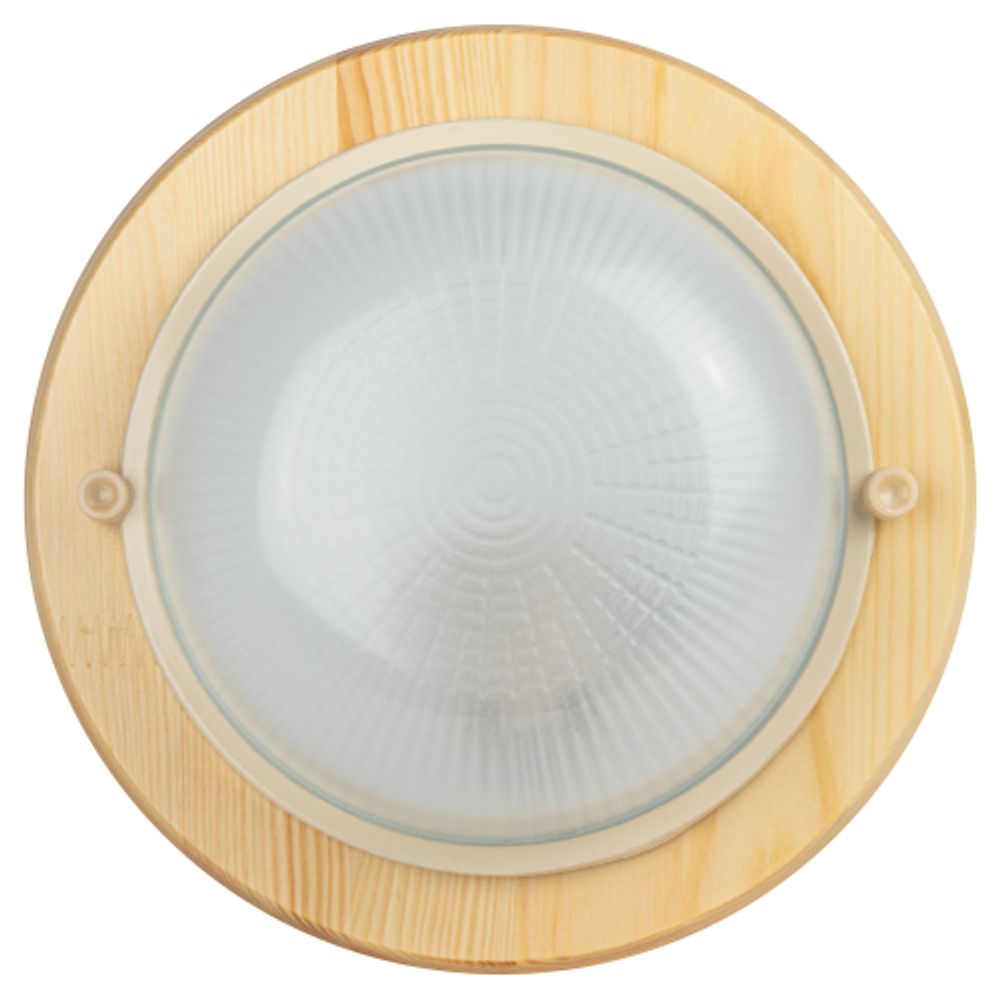 Светильник ЭРА НБО 03-60-011 Кантри дерево/стекло IP54 E27 max 60Вт D220 круг сосна