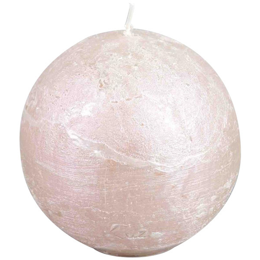 Свеча-шар Luz your senses 6см жемчужный металик