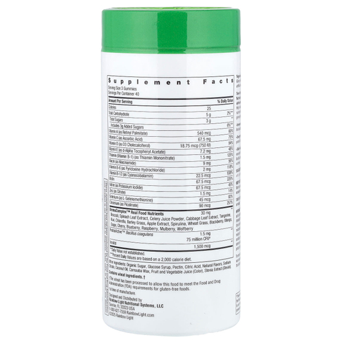 Rainbow Light, жевательные мультивитамины для подростков+, вкусная голубика, 120 жевательных таблеток