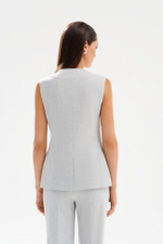 1992 Жилет женский (серый меланж)