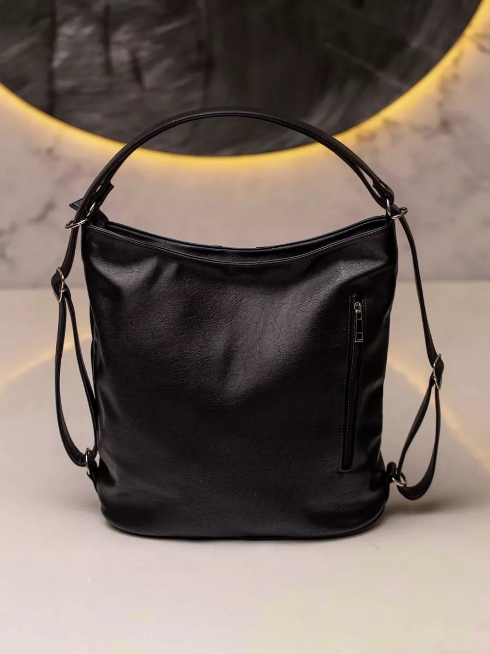 Сумка рюкзак трансформер через плечо средняя