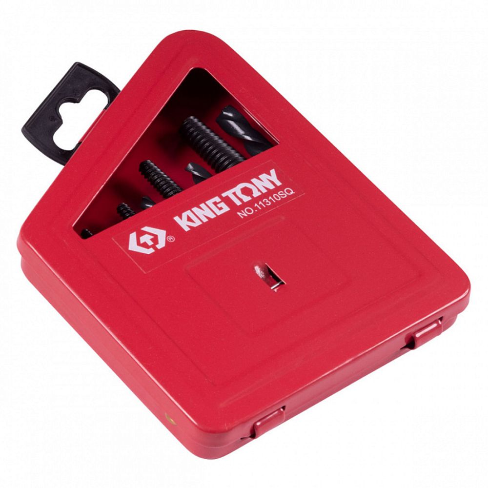 KING TONY (11310SQ) Набор экстракторов и сверл, 3-18 мм, 10 предметов