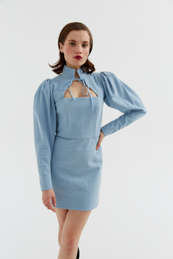 Платье мини из денима