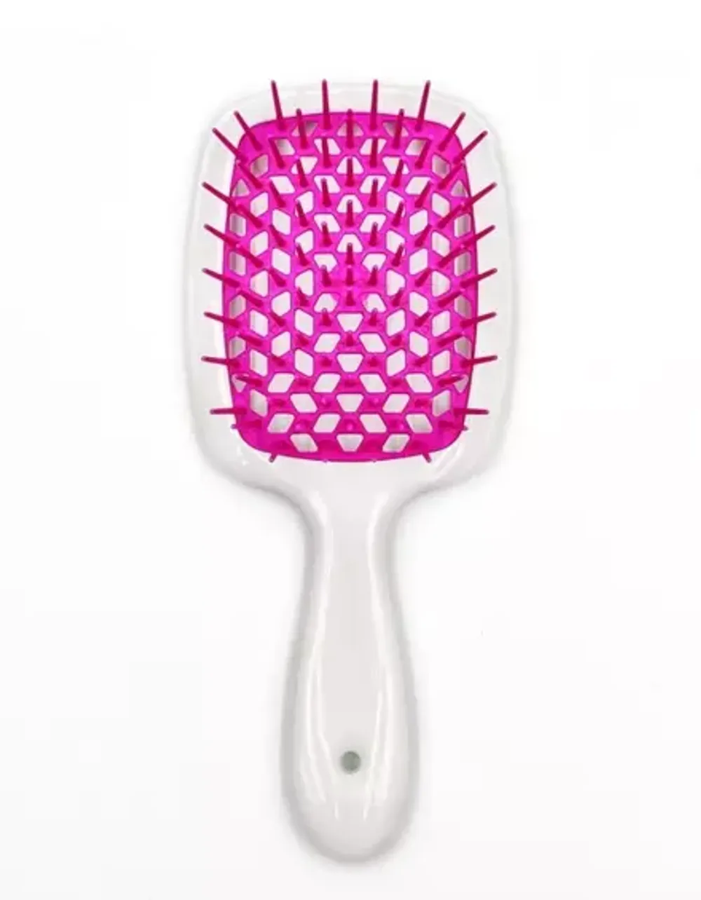 Расческа для волос JANEKE SuperBrush The Original Small мини  Белый с фуксией