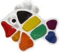 Акварель 9 цв. б/к "Рыбка"