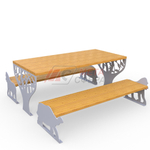 Стол с лавками Зоо