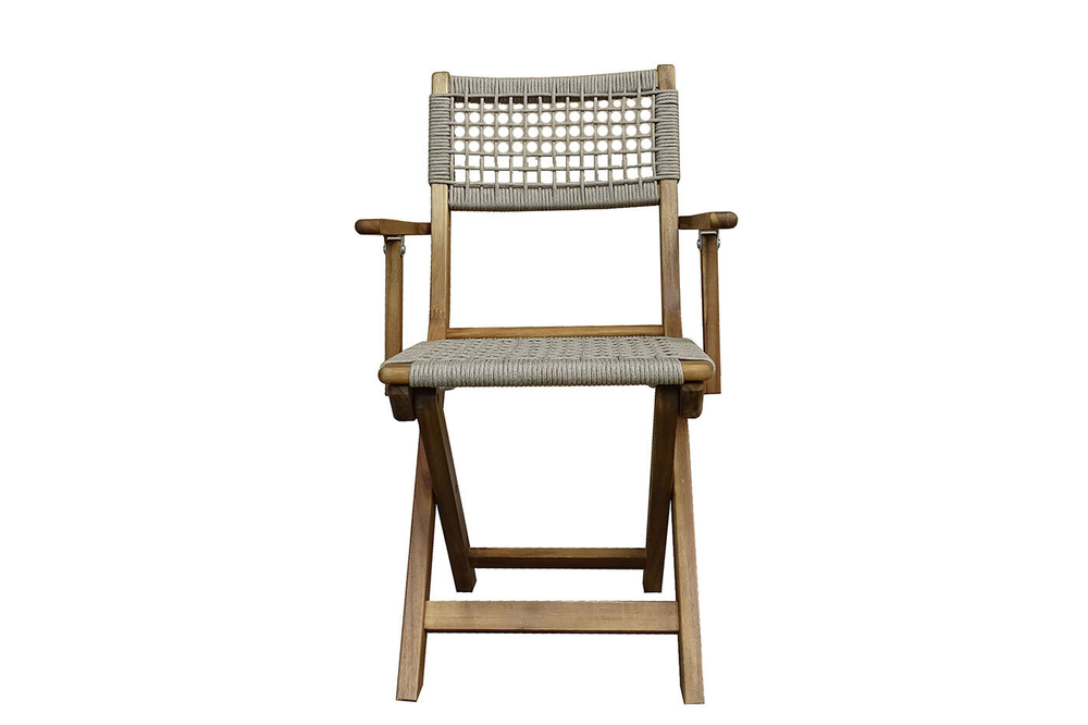 Стул из акации CALISTO складной с подлокотниками