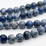 Содалит, диаметр 8,2-8,3 мм, цена за 22-23 шт (1/2 нити)