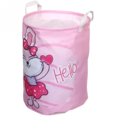 Корзина для хранения круглая Зайка 44*33 см JA49