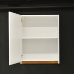 Кухня Валенсия 200 см со столешницей (5 модулей) / белый ЛДСП, массив дуба