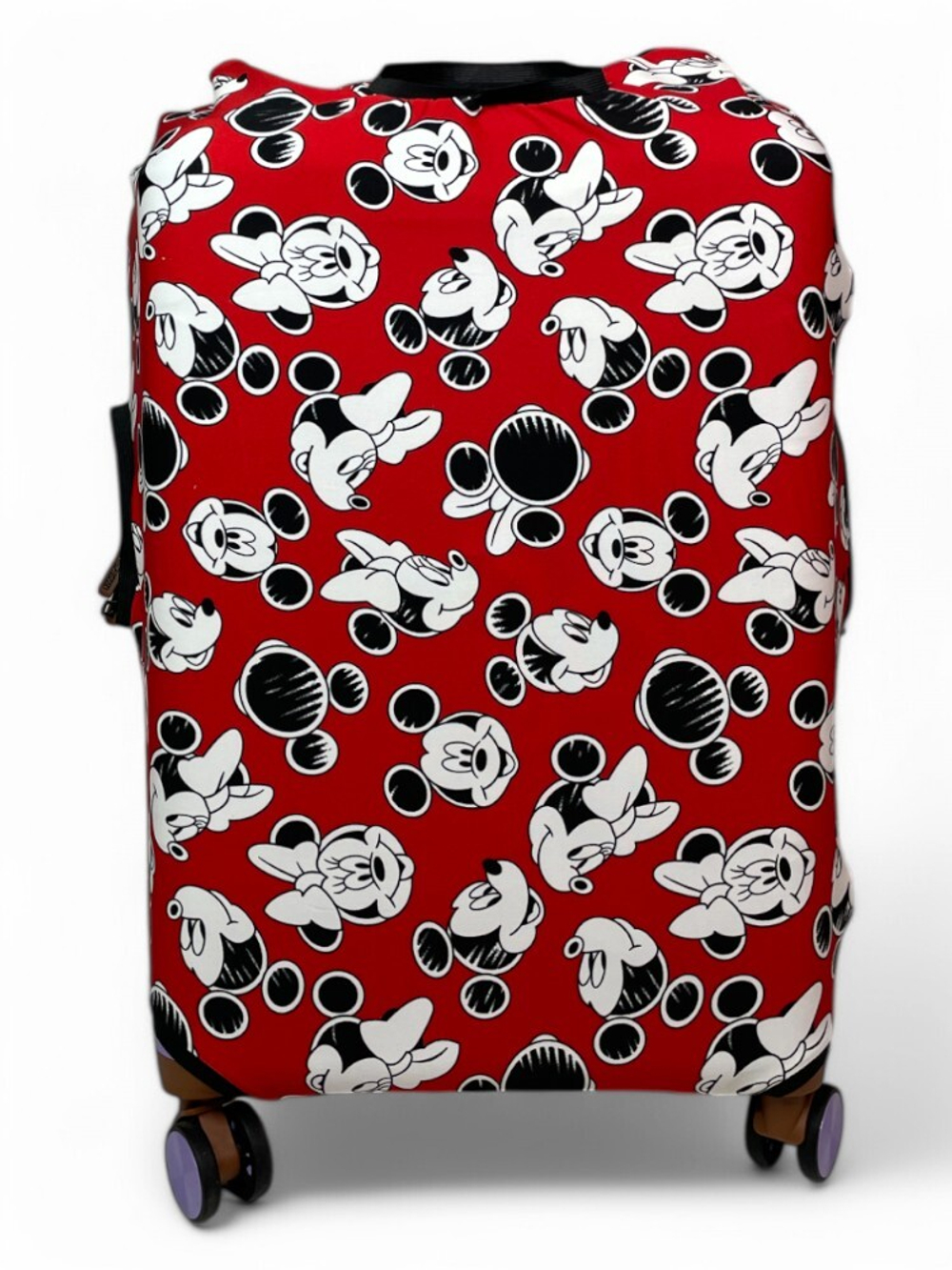 Чехол на чемодан 24", цвет красный/разноцветный, Микки