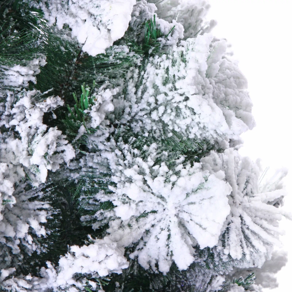 Ёлка «Морозко» 180 см, белая снежная посыпка (600 веток)