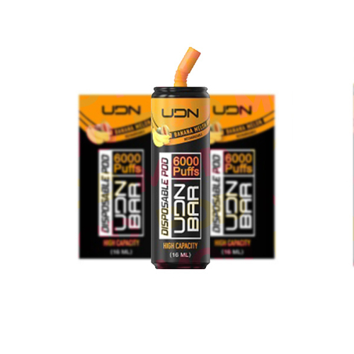 Одноразовая электронная сигарета UDN BAR - Banana Melon (6000 затяжек)