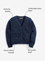 Кардиган школьный для девочки Next 631-961, Темно-синий